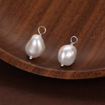 Genuine Irregular Shaped Baroque Pearl Charms for Huggie Hoops