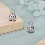 Sterling Silver Lily of the Valley Flower Charms for Hoop Earrings