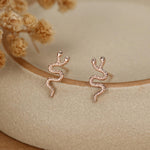 Double Headed Snake Stud Earrings