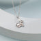 Tiny Little Rabbit Pendant Necklace in Sterling Silver, Silver Rabbit Necklace, Silver Hare Necklace