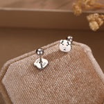 Sterling Silver Guinea Pig 18G Screw Back Stud Earrings