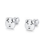 Sterling Silver Guinea Pig 18G Screw Back Stud Earrings