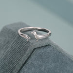 Dachshund Wrap Open Ring
