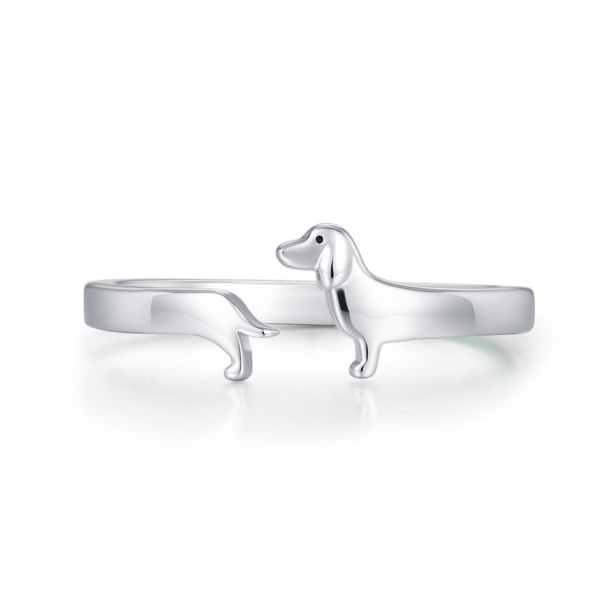 Sterling Silver Dachshund Wrap Ring