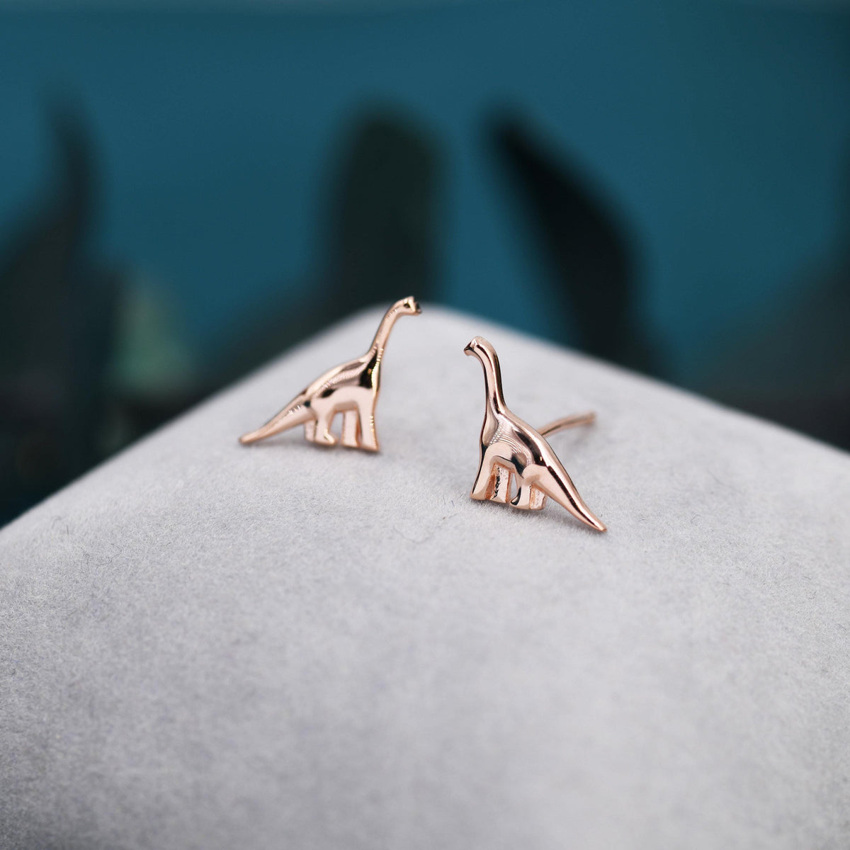 Dinosaur 16G Flat Back Stud Earrings