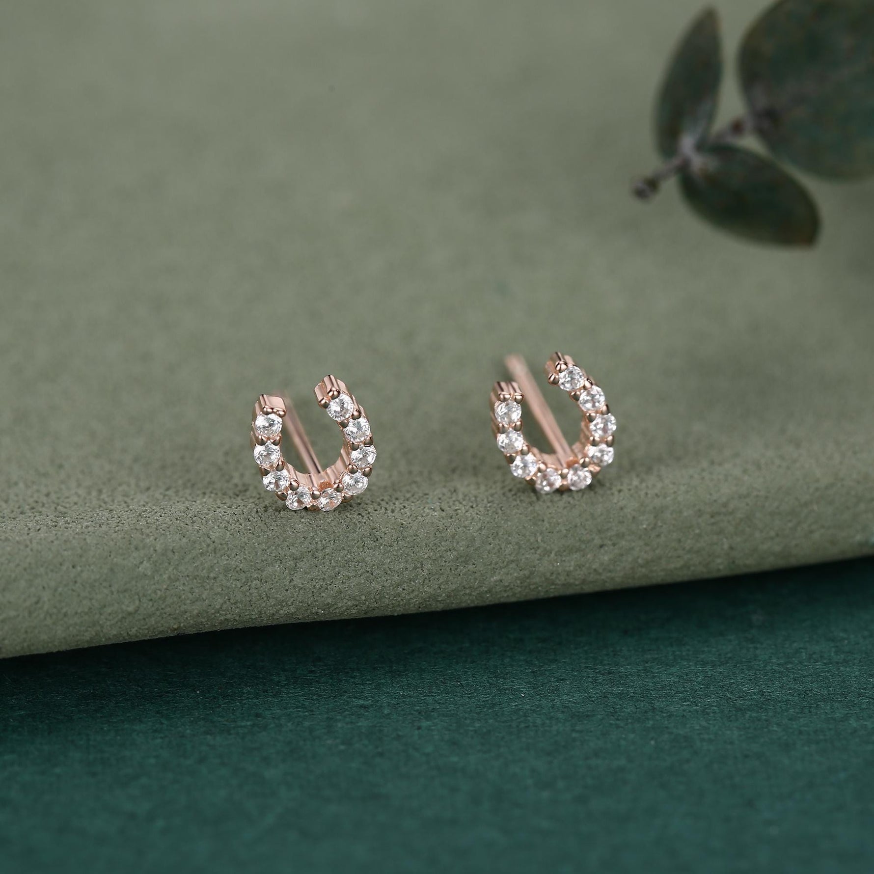 Extra Tiny Horseshoe Stud Earrings in Sterling Silver, Silver, Gold or Rose Gold, Horse Shoe Stud, Horse Shoe Earrings, Horseshoe Good Luck