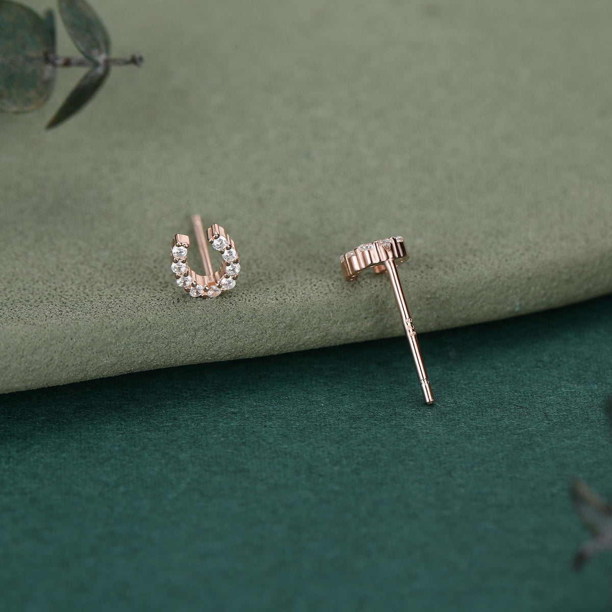 Extra Tiny Horseshoe Stud Earrings in Sterling Silver, Silver, Gold or Rose Gold, Horse Shoe Stud, Horse Shoe Earrings, Horseshoe Good Luck