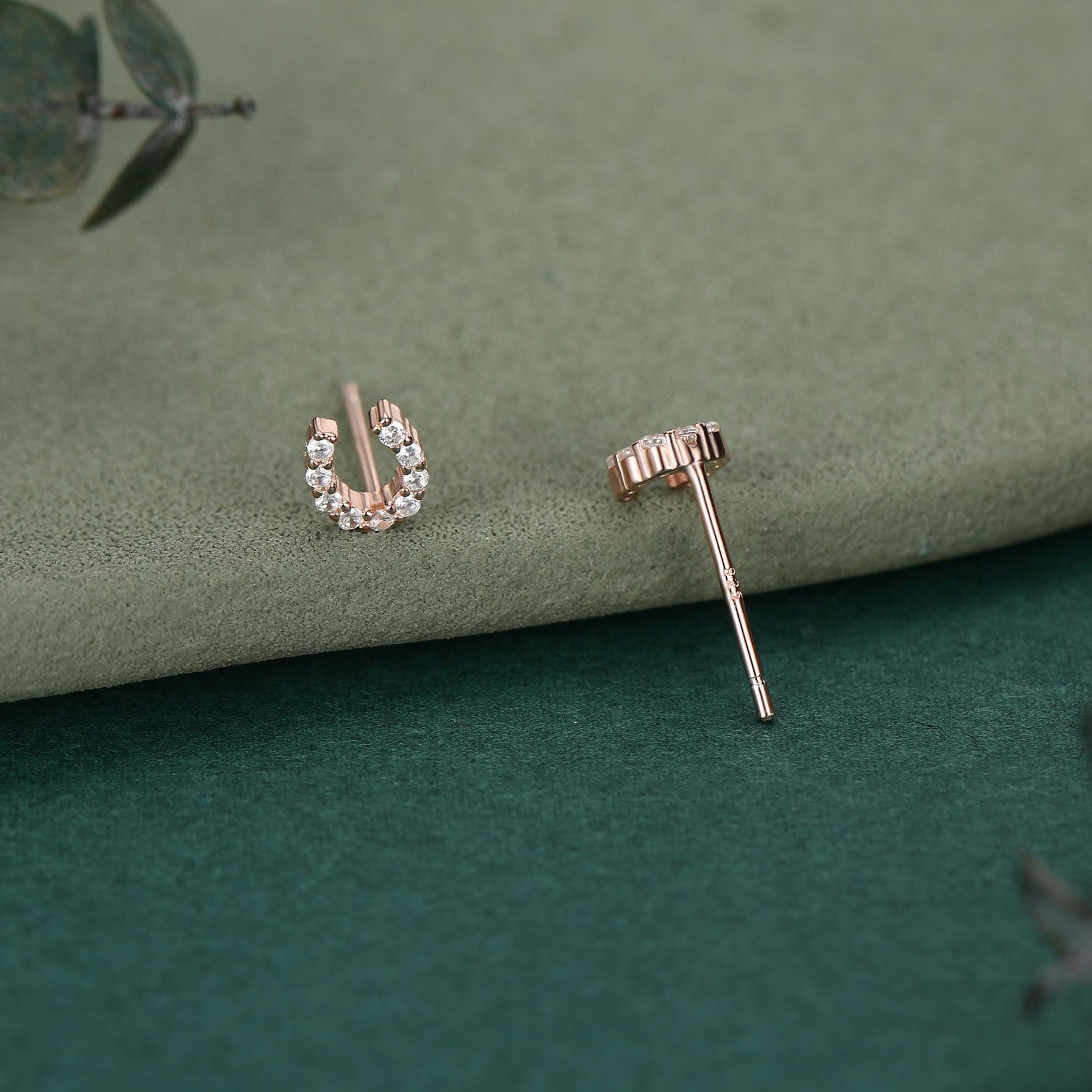 Extra Tiny Horseshoe Stud Earrings in Sterling Silver, Silver, Gold or Rose Gold, Horse Shoe Stud, Horse Shoe Earrings, Horseshoe Good Luck