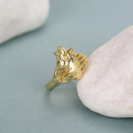 Anatomical Heart & Skeleton Hands Sterling Silver Ring, Oxidised Silver Heart in Hand Ring, Gothic Romantic Ring