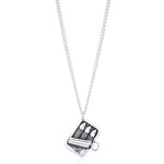 Sterling Silver Tiny Sardine Tin Necklace