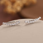 Pebble CZ Crawler Earrings in Sterling Silver, Silver, Gold or Rose Gold, Dotted Ear Crawlers, Dots Crawler, Bobble Crawlers