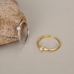 Tiny Fire Opal Ring in Sterling Silver, US 5 - 8, 3mm Opal Ring, Prong Set, Lab Opal Stone Ring, White Opal Ring, Delicate Stacking Ring,
