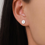 Starburst Disk Stud Earrings in Sterling Silver, Silver or Gold or Rose Gold, Star Earrings, Sunburst Earrings, Celestial Jewellery