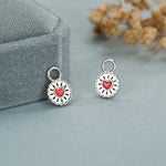 Sterling Silver Jam Biscuit Enamel Earring Charm