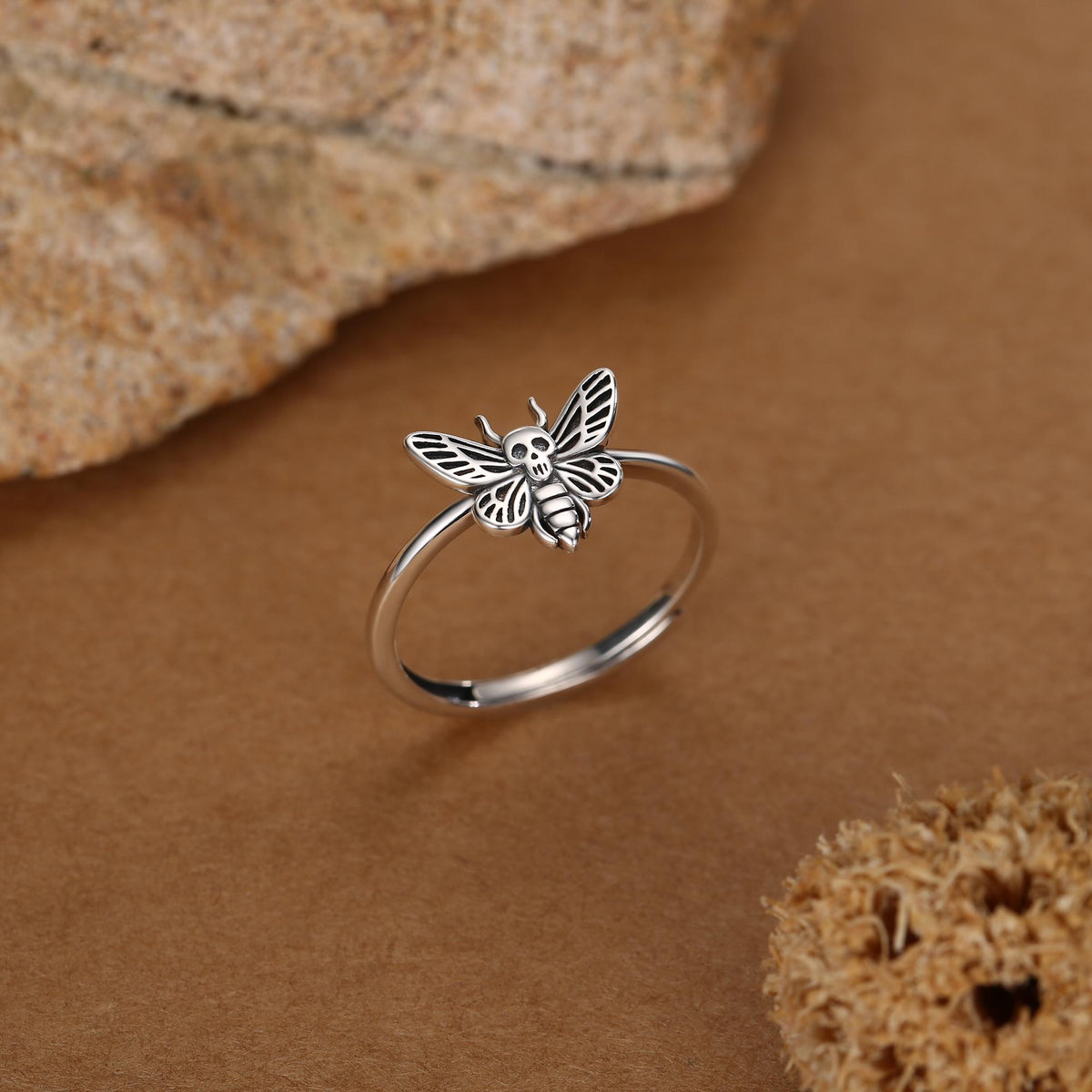 Death’s-Head Hawk Moth Motif Ring