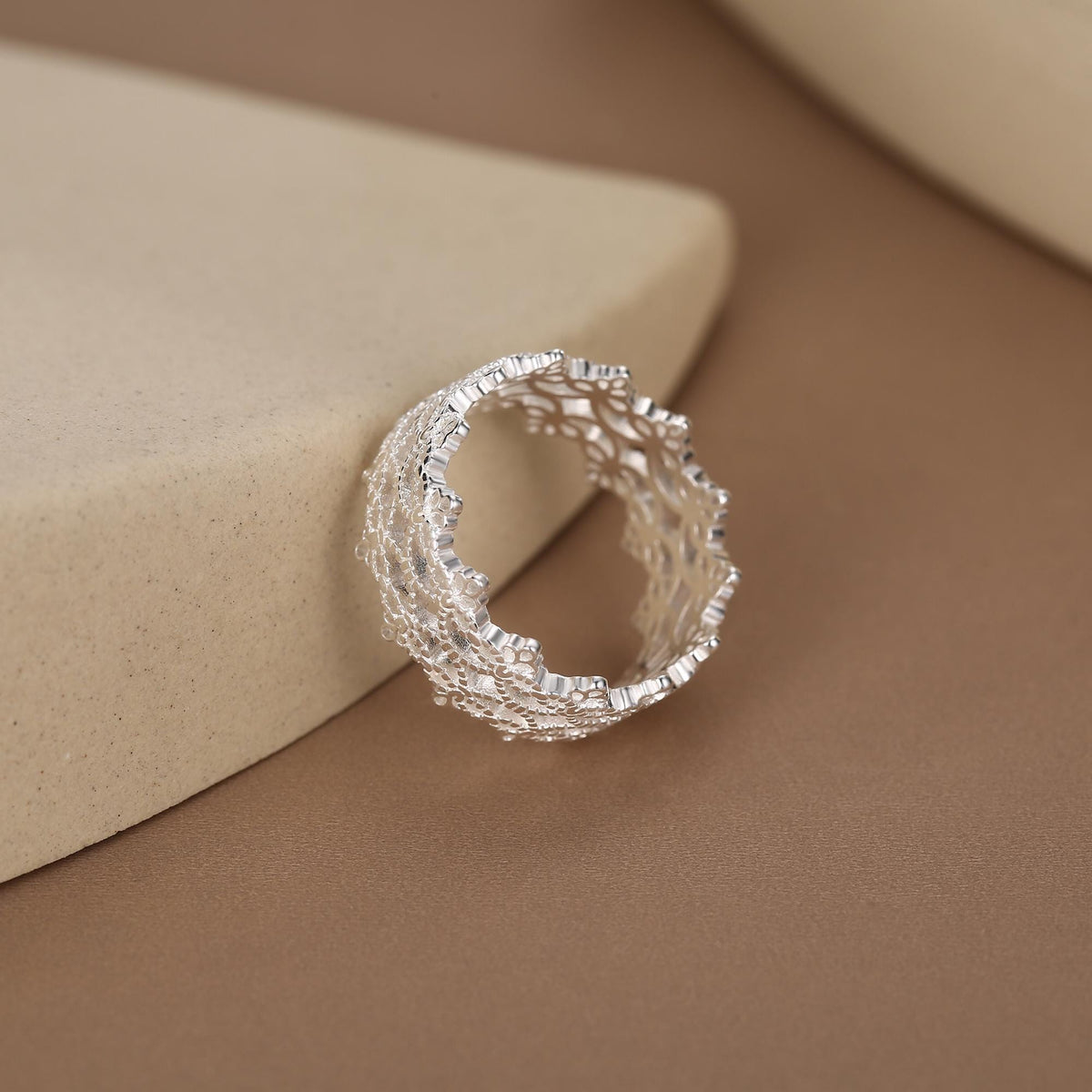 Sterling Silver Lace Filigree Ring