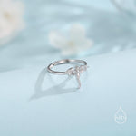 Tiny Flying Dragon Ring in Sterling Silver, Adjustable Size, Dragon Ring, Sterling Silver Dragon Ring.