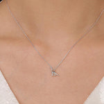 Extra Tiny Dinosaur Pendant Necklace in Sterling Silver, Adjustable 16'' - 18'' - Silver or Gold or Rose Gold, Brachiosaurus Necklace
