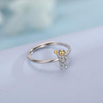 Astronaut Ring in Sterling Silver, Adjustable Size Spaceman Ring, Astronaut Ring, Space Ring
