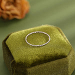 Extra Fine Hammered Ring in Sterling Silver, Extra Skinny Stacking Rings, US 5 6 7 Sized Delicate Rings
