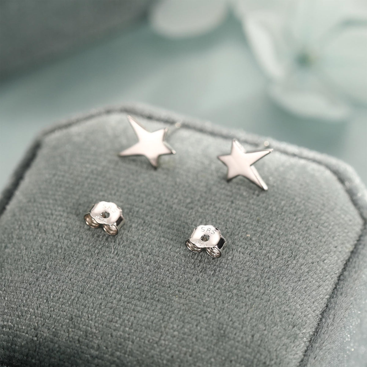 Tiny Shooting Star Stud Earrings in Sterling Silver, Silver Gold or Rose Gold, Star Stud Earrings, Celestial Jewellery