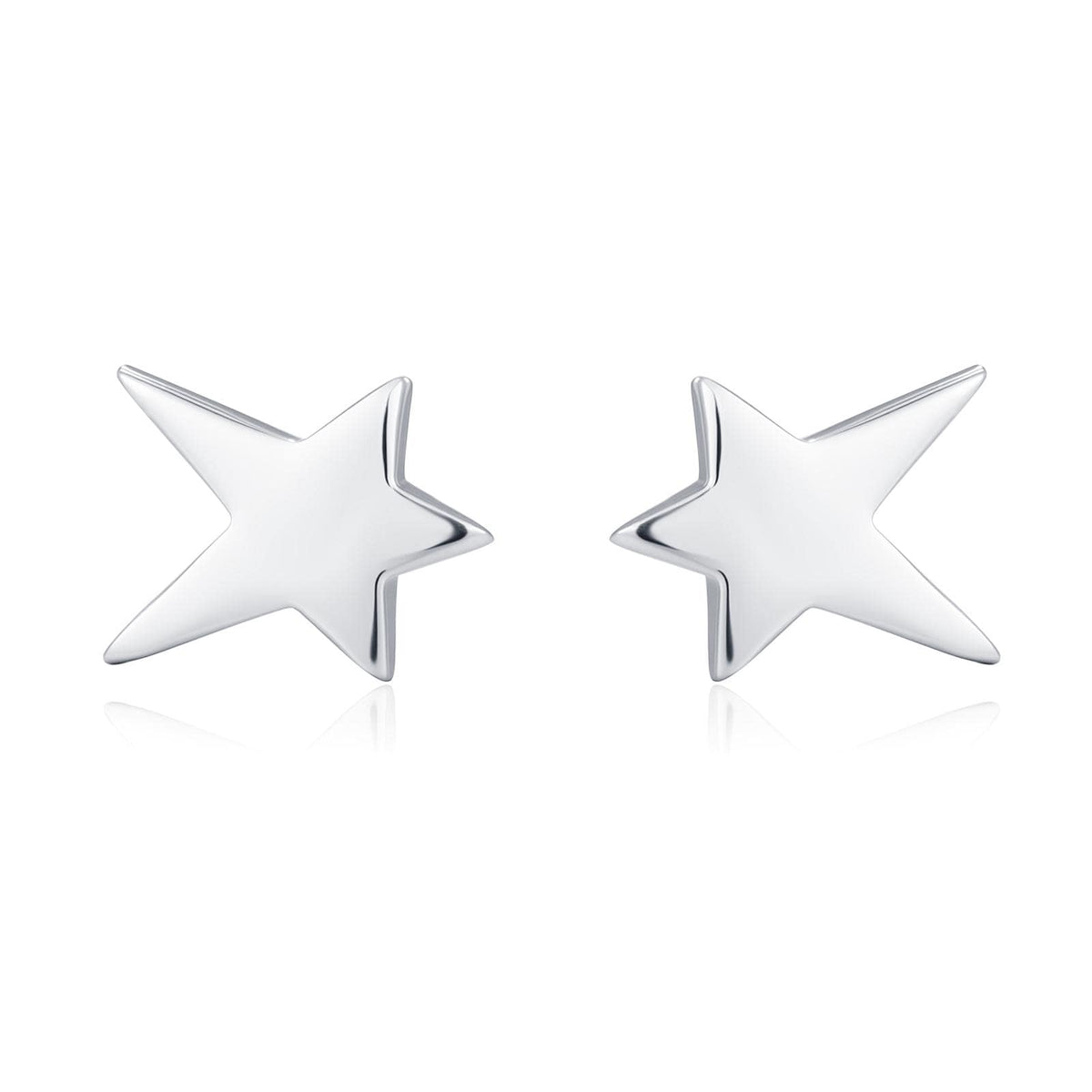 Tiny Shooting Star Stud Earrings in Sterling Silver, Silver Gold or Rose Gold, Star Stud Earrings, Celestial Jewellery