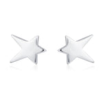 Tiny Shooting Star Stud Earrings in Sterling Silver, Silver Gold or Rose Gold, Star Stud Earrings, Celestial Jewellery