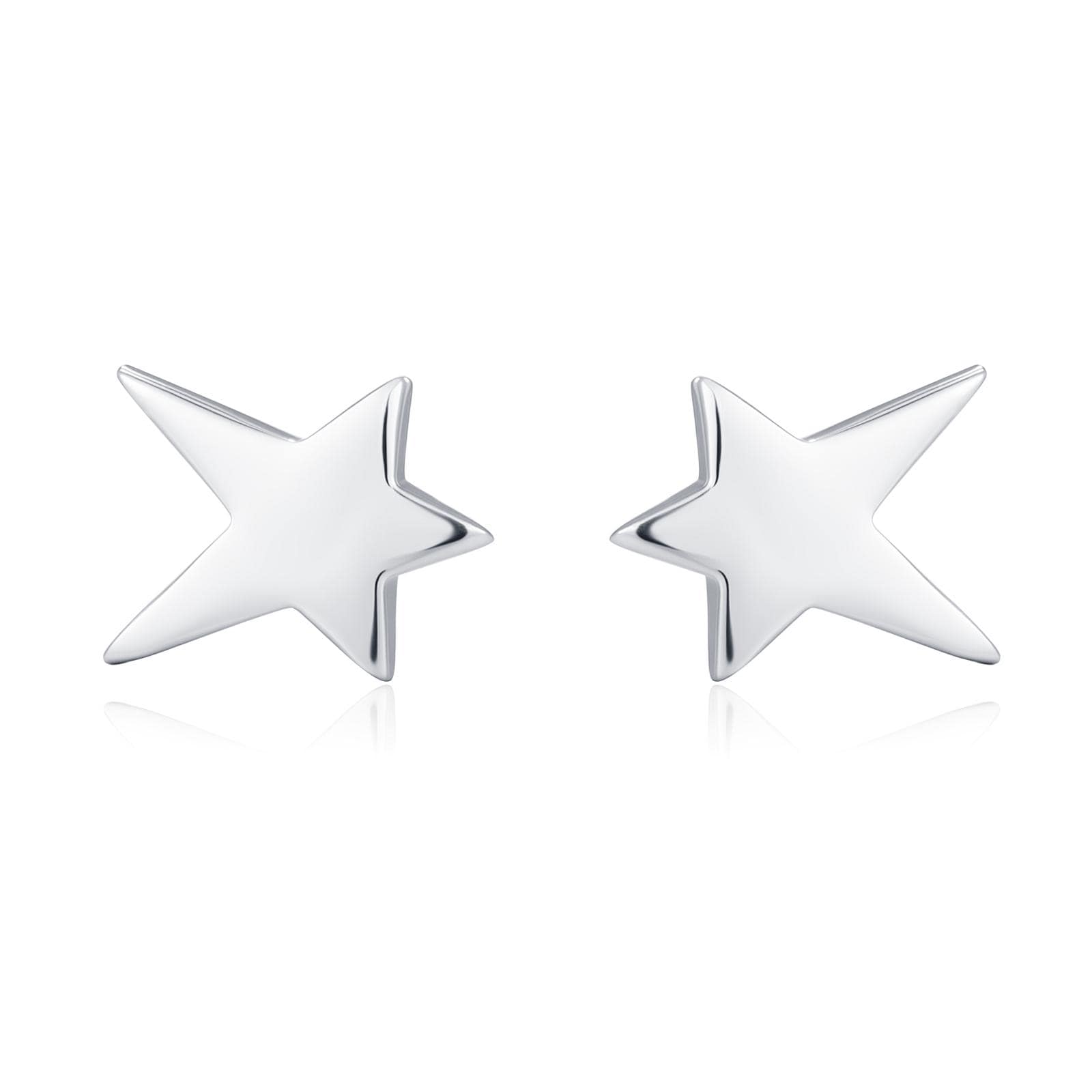 Tiny Shooting Star Stud Earrings in Sterling Silver, Silver Gold or Rose Gold, Star Stud Earrings, Celestial Jewellery