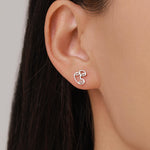 Art Inspired Asymmetric Face Stud Earrings in Sterling Silver, Silver, Gold or Rose Gold, Face Earrings