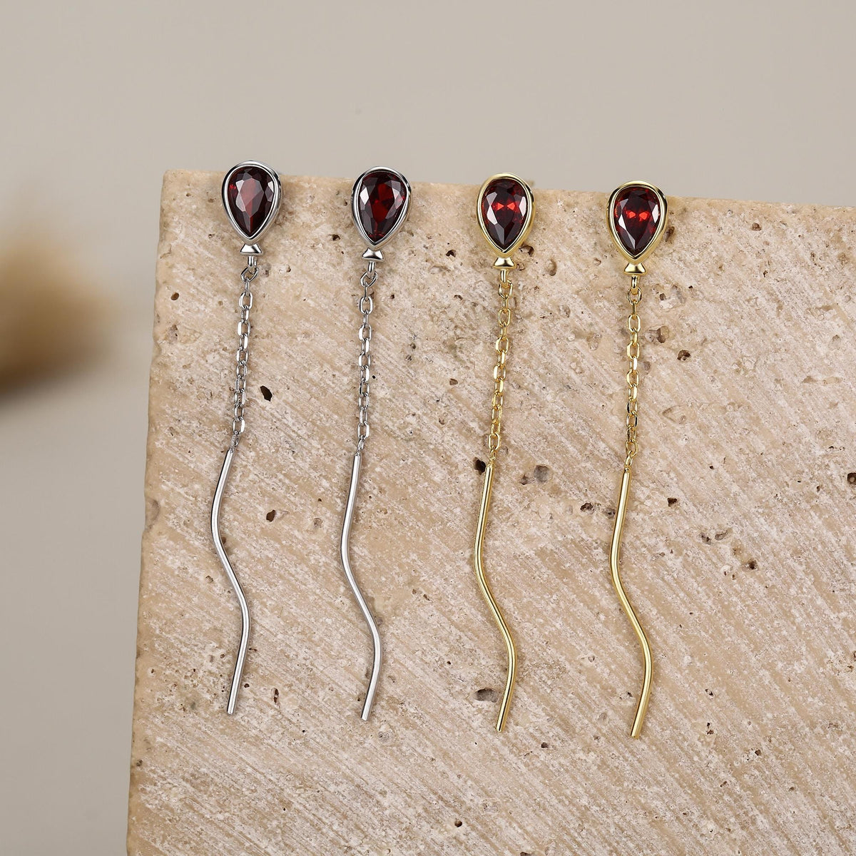 Sterling Silver Balloon Dangle Stud Earrings, Silver or Gold, Red Balloon Earrings, Cute and Quirky Design