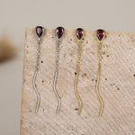 Sterling Silver Balloon Dangle Stud Earrings, Silver or Gold, Red Balloon Earrings, Cute and Quirky Design