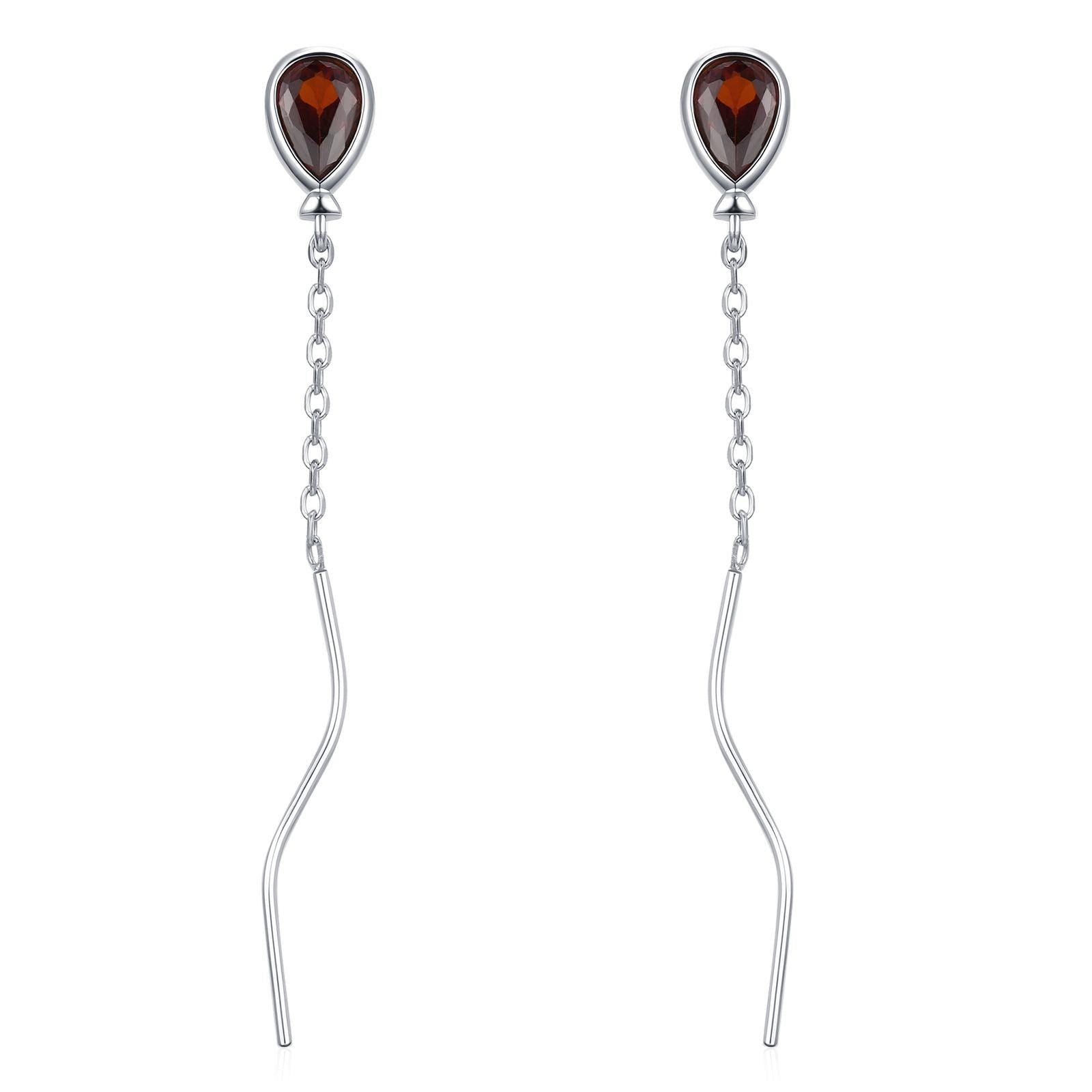 Sterling Silver Balloon Dangle Stud Earrings, Silver or Gold, Red Balloon Earrings, Cute and Quirky Design