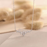 Constellation CZ Cluster Necklace in Sterling Silver