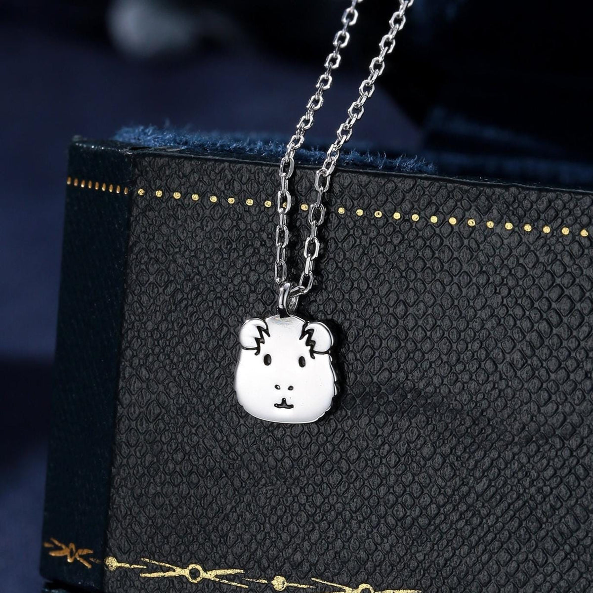 Guinea Pig Pendant Necklace in Sterling Silver, Silver, Gold or Rose Gold, Tiny Guinea Pig Pet Necklace, Gift for Guinea Pig Lover