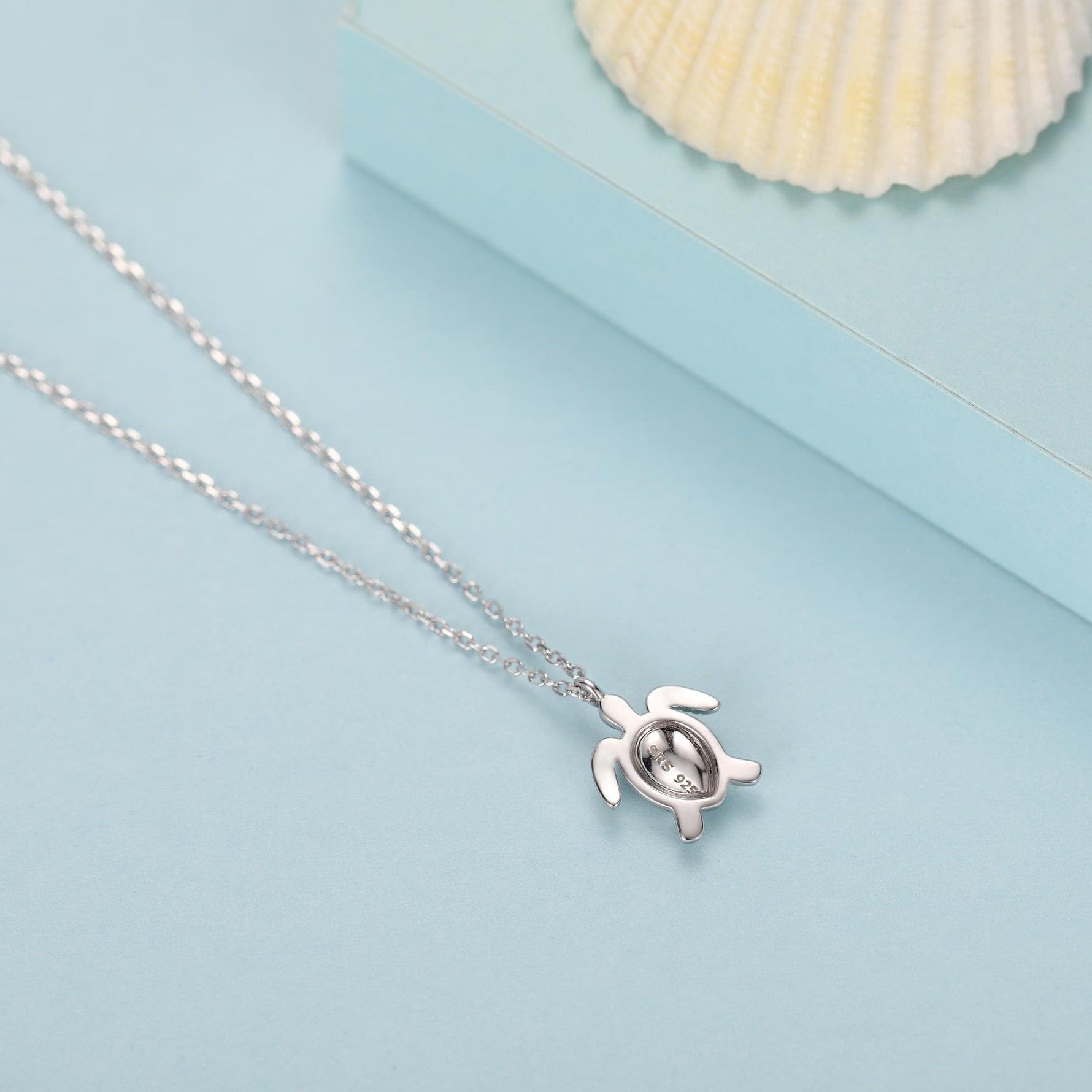 Tiny and Delicate Sea Turtle Pendant Necklace in Sterling Silver, Turtle Necklace, Silver or Gold or Rose Gold - Cute Quirky and Fun