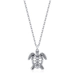 Tiny and Delicate Sea Turtle Pendant Necklace in Sterling Silver, Turtle Necklace, Silver or Gold or Rose Gold - Cute Quirky and Fun