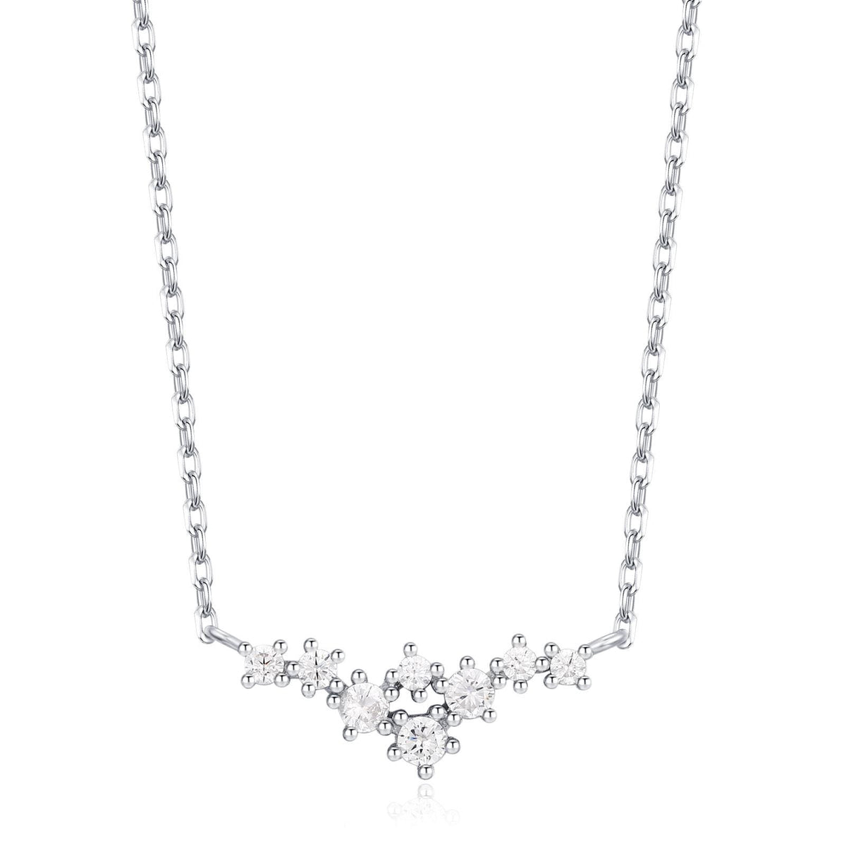 Constellation CZ Cluster Charm Necklace