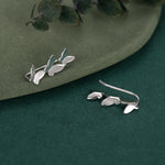 Sterling Silver Butterfly Crawler Earrings, Silver, Gold or Rose Gold, Butterfly Ear Climbers, Butterfly Ear Crawlers