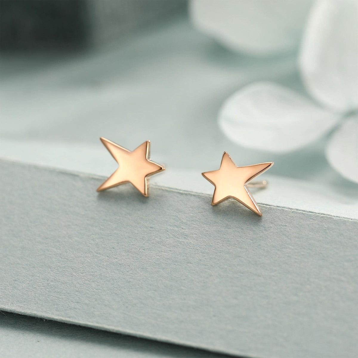Tiny Shooting Star Stud Earrings in Sterling Silver, Silver Gold or Rose Gold, Star Stud Earrings, Celestial Jewellery