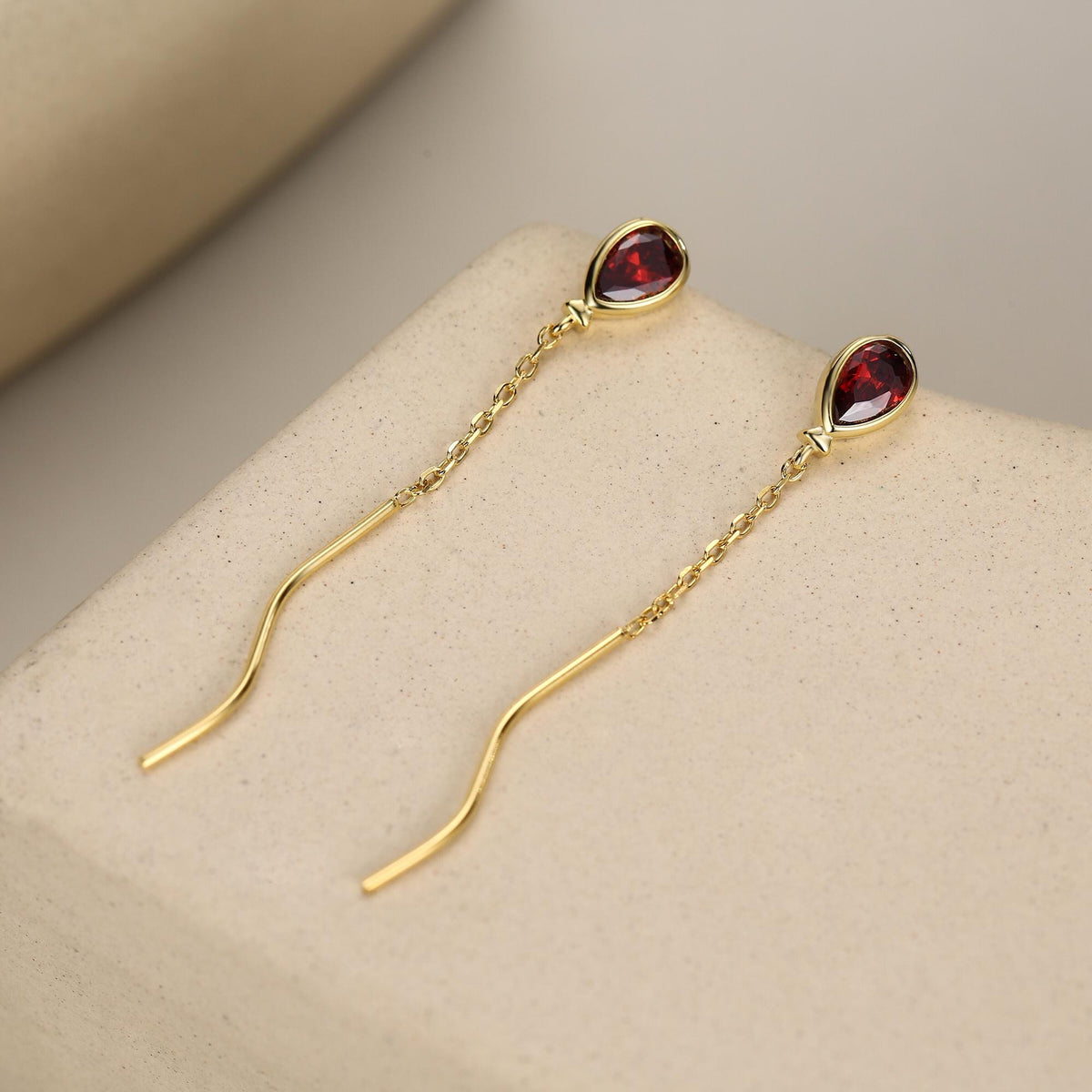 Sterling Silver Balloon Dangle Stud Earrings, Silver or Gold, Red Balloon Earrings, Cute and Quirky Design