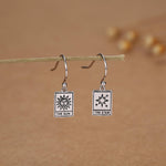 Sun and Star Tarot Card Hook Earrings