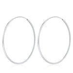 Skinny 40mm Large Hoop Earrings