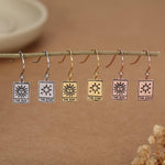 Sun and Star Tarot Card Hook Earrings
