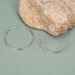 Skinny 40mm Large Hoop Earrings