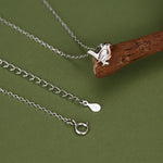 Tiny Robin Bird Pendant Necklace in Sterling Silver, Silver Animal Pendant, Nature Inspired Jewellery, Bird Necklace