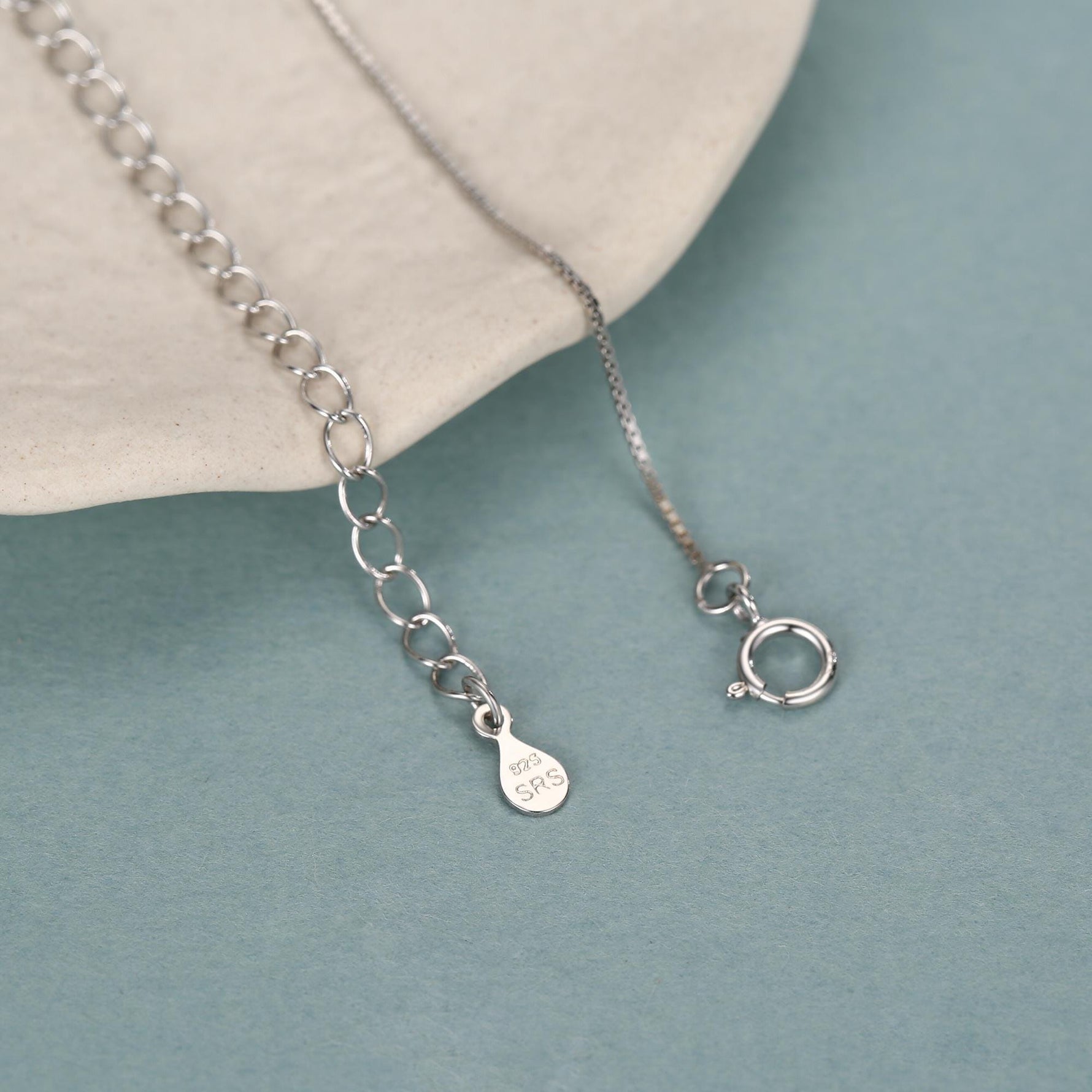 Sterling Silver Aurora Crystal Cube Pendant Necklace