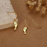 Cute Baby Seal Drop Dangling Earrings in Sterling Silver, Silver or Gold or Rose Gold, Seal Earrings, Ocean Animal Hook Earrings, Scottish