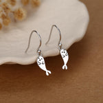 Cute Baby Seal Drop Dangling Earrings in Sterling Silver, Silver or Gold or Rose Gold, Seal Earrings, Ocean Animal Hook Earrings, Scottish
