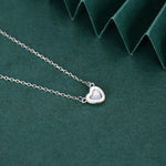 Mother of Pearl Heart Pendant Necklace in Sterling Silver, Silver or Gold or Rose Gold, Natural Mother of Pearl Heart Necklace