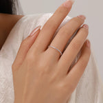 Sterling Silver Extra Skinny Dotted Stacking Ring